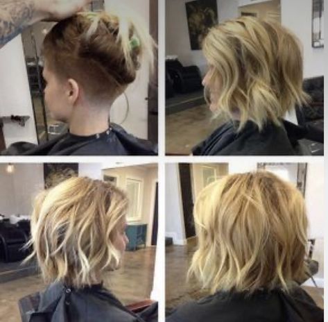 Bob Undercut, Undercut Bob Haircut, Shaved Bob, Kort Bob, Undercut Bob, Dunner Wordend Haar, Pixie Haircut For Thick Hair, Short Hair Undercut, Undercut Pixie Haircut