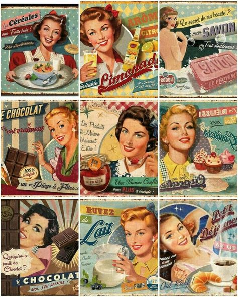 Vintage Food Posters, Era Victoria, Etiquette Vintage, Vintage Pop Art, Retro Images, Scrapbook Stickers Printable, Decoupage Vintage, Vintage Americana, Vintage Pinup