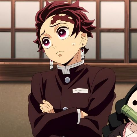 tanjiro #demonslayer #tanjiro Demon Slayer Boys, Tanjiro Icons, Natsuki Hanae, Tanjiro Demon Slayer, Kamado Tanjirou, Afrikaanse Mode, Kamado Tanjiro, Anime Screencaps, Anime Demon Slayer