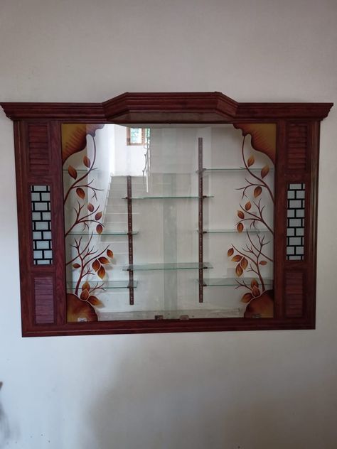 This normal design but beautyful Showcase Designs For Hall, Wall Showcase Design, Wall Showcase, Tv Cabinet Design Modern, Sahil Khan, Floral Illustration Vintage, Normal Design, House Front Door Design, Pvc Ceiling Design