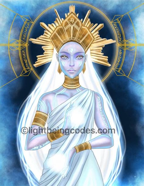 the Atlantean High Priestess Light Beings, Arte Alien, Animal Guides, Intuitive Art, Animal Totems, Jena, Spiritual Art, Atlantis, Light Art