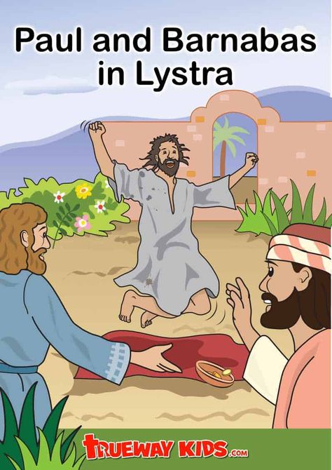 Paul and Barnabas in Lystra Acts 14:8-19 - Bible lesson pack for kids Paul And Barnabas Craft, Paul And Barnabas Activities, Paul And Barnabas Craft Sunday School, Paul And Barnabas, Bible Lesson For Kids, Acts Bible, Free Bible Coloring Pages, Trueway Kids, Jesus Crafts