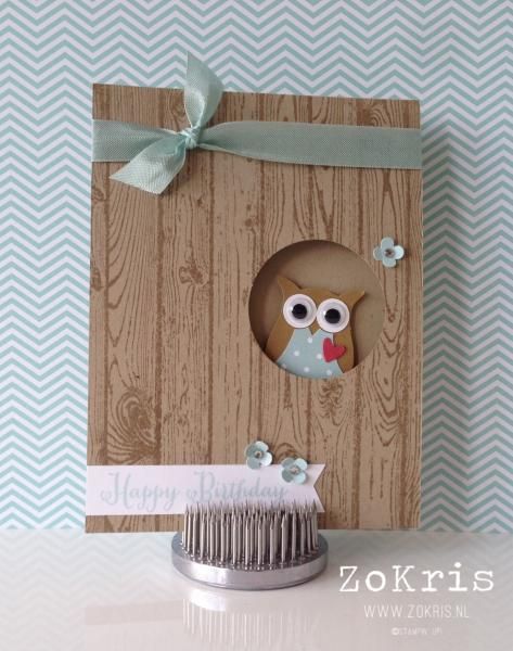 Peek-a-boo Owl by Hazeltje - Cards and Paper Crafts at Splitcoaststampers Owl Punch Cards, 3d Templates, Punch Art Cards, Owl Punch, Owl Card, Birthday Cards Diy, Punch Cards, Handmade Birthday Cards, Card Sketches