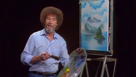 How to Have a Bob Ross Painting Date Night at Home — Make a Date of It Bob Ross Painting Videos, Bob Ross Quotes, Robert Ross, Bob Ross Art, Mystic Mountain, Painting Instructions, Happy Accidents, Bob Ross Paintings, The Joy Of Painting