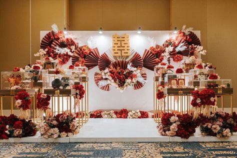 Traditional Chinese Sangjit backdrop in 2022 | Lamaran pernikahan, Pernikahan, Tunangan Sangjit Decoration Backdrop Simple, Chinese Engagement Decoration, Sangjit Decoration Backdrop, Tinghun Backdrop, Tingjing Decoration, Sangjit Backdrop, Dekor Sangjit, Decor Tet, Backdrop Lamaran