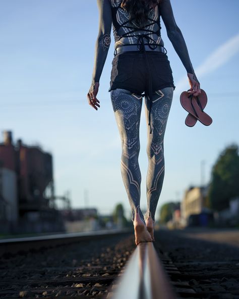 I’m a big fan of the patterns on the backs of my legs! So many memories from each part of my body suit… all of them good ones, even the most excruciating moments were good. Tattoo credit to @eddie.rise • • • #bodysuit #tattooedwoman #tattooedlady #femaletattooartist #ladytattooer #heavyblackwork #heavyblackworktattoo #californiatattooartist #ornamentaltattoos #ornamentaltattoodesign #geometrictattoos #tattooedlife #tattooedlifestyle Suit Tattoo, Good Tattoo, Mens Body, Body Suit Tattoo, Female Tattoo Artists, Full Body Suit, Blackwork Tattoo, Body Suit, Blackwork