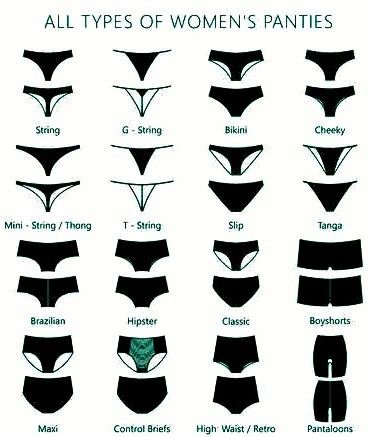 Panty Style Guide, Women Body Types Art, Cup Size Comparison, Bra According To Clothes, Types Of Under Wear For Women Chart, Female Body Types, Types Of Socks, Trans Clothing Tips Mtf, Celana Jogger Wanita