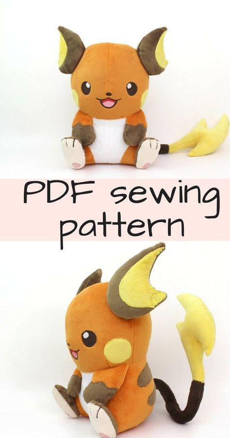 Dolls And Daydreams, Large Stuffed Animals, Teddy Bear Sewing Pattern, Trendy Sewing Patterns, Sewing Stuffed Animals, Plushie Patterns, Beginner Sewing, Beginner Sewing Projects Easy, Pokemon Plush