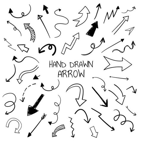 Hand drawn arrow illustration collection | Free Vector #Freepik #freevector #background #arrow #icon #hand Doodle Arrows, Arrow Doodle, Arrow Illustration, Editing Resources, Hand Drawn Arrows, Line Doodles, Arrow Svg, Digital Notes, Doodle Background