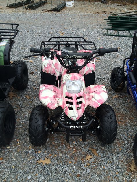 Kid's ATV Pink 4-Wheeler  Saffordsportinggoods.com Pink Four Wheeler, Backyard Pool Parties, Kids Atv, 4 Wheelers, Pretty Bike, Four Wheelers, 4 Wheeler, Atv Quads, Preppy Wallpaper