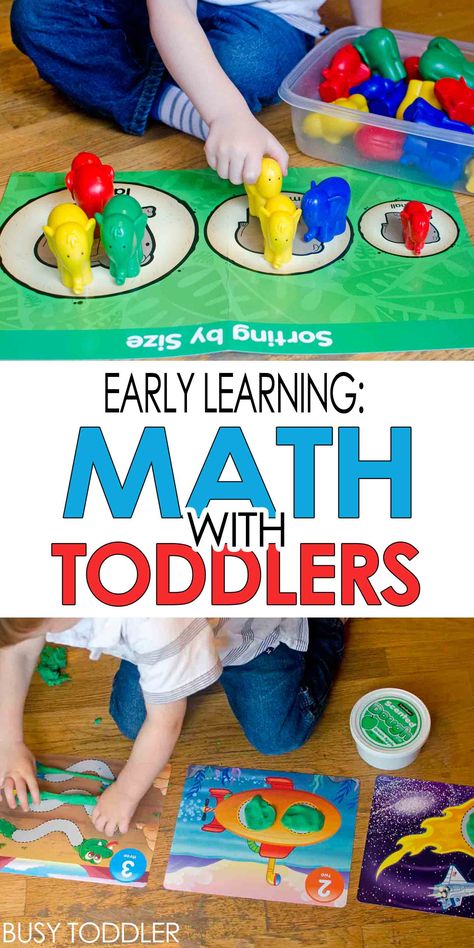 Early Learning: Math with Toddlers - ideas for teaching sorting, number sense and patterning #ad Math Activities For Toddlers, Toddler Math, Infant Lesson Plans, Teaching Toddlers, Early Math, Early Intervention, Toddler Snacks, Busy Toddler, Number Sense