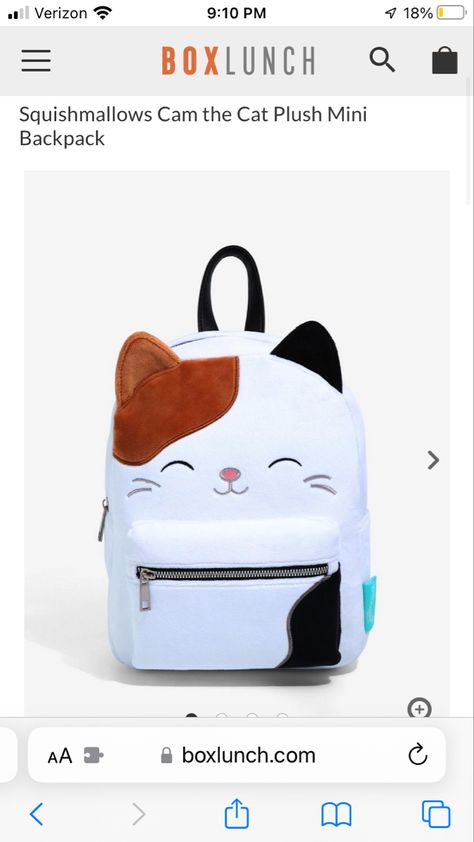 Squishmallow Bag Diy, Cute Backpack With Cat Design For Back To School, Squishmallow Backpack, Squishmallows School Supplies, Kawaii Cat Design Backpack For Everyday Use, Vitamins For Kids, Box Lunch, Book Art Diy, Cute Animals Images