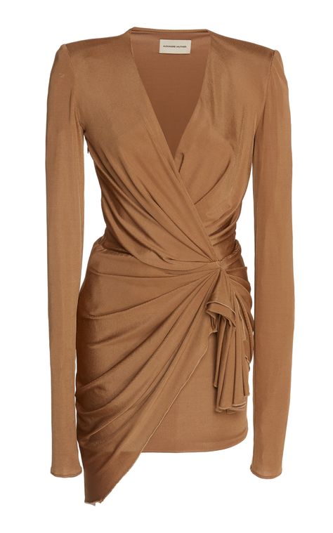 Drape Dress Pattern, Drape Dress, Dress Drape, Draped Skirt, Alexandre Vauthier, Dress Chiffon, Fashion Attire, Draped Dress, Looks Chic