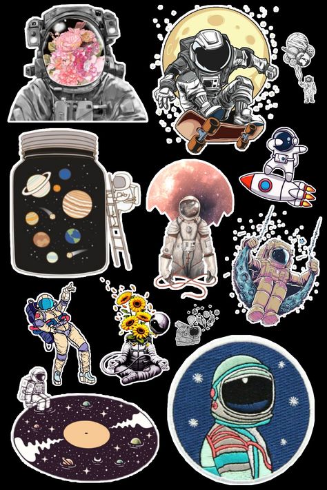 Tumblr Stickers Printable, Stekars Cute, Laptop Stickers Printable, Space Stickers, Funny Laptop Stickers, طابع بريدي, Desain Buklet, Scrapbook Stickers Printable, Packaging Stickers