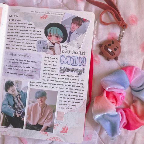 Suga Diary Ideas, Min Yoongi Journal Ideas, Yoongi Journal Ideas, Suga Journal Ideas, Suga Journal, Bts Dairy, Bts Journal Ideas, Bts Diary, Kpop Journaling