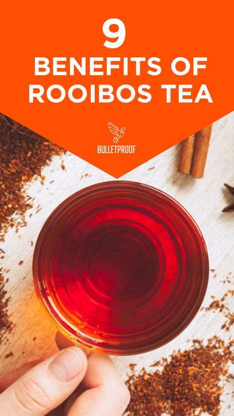 An herbal tea from South Africa, rooibos (pronounced “ROY-boss”) is a delicious, caffeine-free way to upgrade your tea habit. In addition to the palate-pleasing flavor, the tea is packed with health benefits that will earn it a space in your morning (or evening) routine. Roobois Tea Benefits, Rooibos Tea Benefits, Chai Tea Benefits, Teething Gums, Info Board, Healthy Teas, Rooibos Tea, Tea Benefits, Free Tea