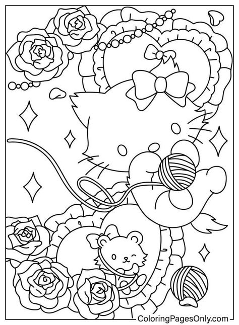 Free Charmmy Kitty Coloring Page - Free Printable Coloring Pages Coloring pages for kids #coloringpagesforkids Coloring page for kids #coloringpageforkids Kids coloring page #kidscoloringpage 22.426 Cute Coloring Pages Free Printable, Coloring Pages Sanrio, Sanrio Coloring Pages, Sanrio Coloring, Hello Kitty Coloring Pages, Creation Coloring Pages, Painting Sheets, Kawaii Coloring Pages, Hello Kitty Colouring Pages