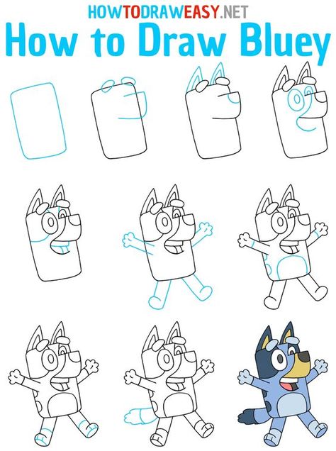 How to Draw Bluey Drawings step by step for kids #drawingsstepbystepforkids Drawing ideas #drawingideas Drawing ideas for kids #drawingideasforkids 1.301 Bluey Drawings, Bluey Pictures, Easy Elephant Drawing, Drawing Generator, Sister Bingo, Christmas Drawings For Kids, Easy Halloween Drawings, Thanksgiving Drawings, Easy Draw