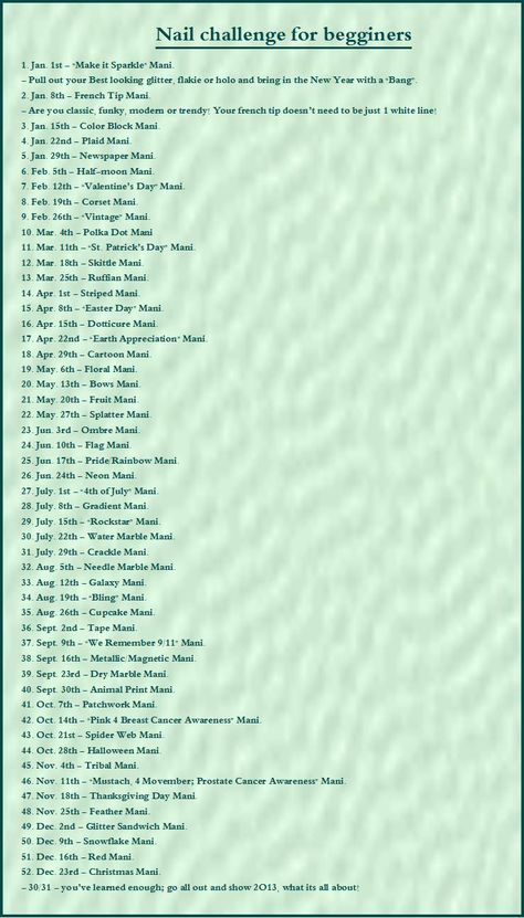52 Days Nail Challenge for Beginners - this looks cool too...nail resolution? Nail Tech Challenge, Nail Tutorials Acrylic For Begginers, Nail Tech Materials, Nail Care Storage Ideas, Nail Tech Content Planner, Nails Knowledge, Beginner Nail Technician, Nail Tech Supplies List, Beginner Nail Tech Supplies