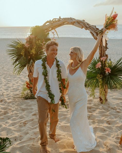 When STUNNING North Shore surfers ask you to capture their beach wedding, it's an absolute dream come true! Their day was absolutely GORGEOUS and I couldn’t be happier with how these photos turned out! #hawaiiwedding #hawaiiweddingphotographer #hawaiiweddings #oahuwedding #oahuweddingphotographer #mauiwedding #kauaiwedding #oahuelopement #oahuelopementphotographer #destinationwedding #honoluluphotographer #hawaiielopementphotographer #mauielopementphotographer #kauaielopement #hawaiiweddingv... Kauai Wedding, Oahu Wedding, Maui Weddings, Groom Outfit, Hawaii Wedding, Honolulu, Kauai, Oahu, Wedding Outfit