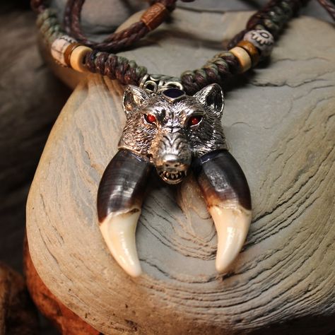 Teeth Necklace, Large Wolf, Wolf Tooth Necklace, Largest Wolf, Birthday 2023, Wolf Tooth, Wolf Teeth, Wolf Necklace, Tooth Necklace