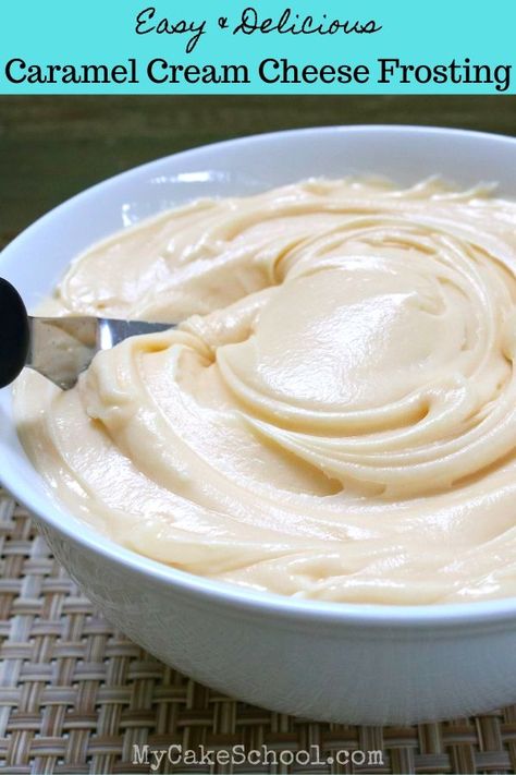 Caramel Cream Cheese Frosting, Cream Cheese Frosting Easy, Spreads Recipes, Caramel Icing, Easy Caramel, Cake Filling, Cream Cheese Desserts, Caramel Cream, Cake Frosting Recipe