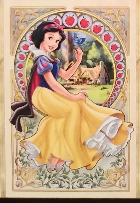 Snow White Poster, Snow White Characters, Deco Disney, Mermaid Cartoon, Princesas Disney Anime, Disney Princess Anime, Snow White Seven Dwarfs, Animation Disney, Sette Nani