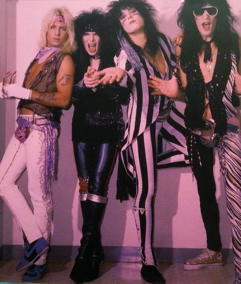 Big Hair Bands, 80s Hair Metal, Hair Metal Bands, Mick Mars, Vince Neil, 80s Hair Bands, Motley Crüe, Band Fashion, 80s Rock