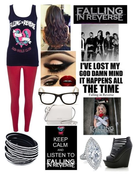 "falling in reverse concert outfit" by oliviakorona ❤ liked on Polyvore featuring River Island, Ray-Ban, Prada and Hot Topic Falling In Reverse Concert, Concert Outfit Rock, Falling In Reverse, Concert Outfits, Rock Concert, Concert Outfit, Hot Topic, River Island, Ray Ban