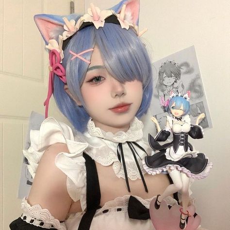 Rem Cosplay, Dolly Fashion, Zero Wallpaper, Anime Room, Puppy Face, Cute Cosplay, Cosplay Makeup, Re Zero, Animated Icons