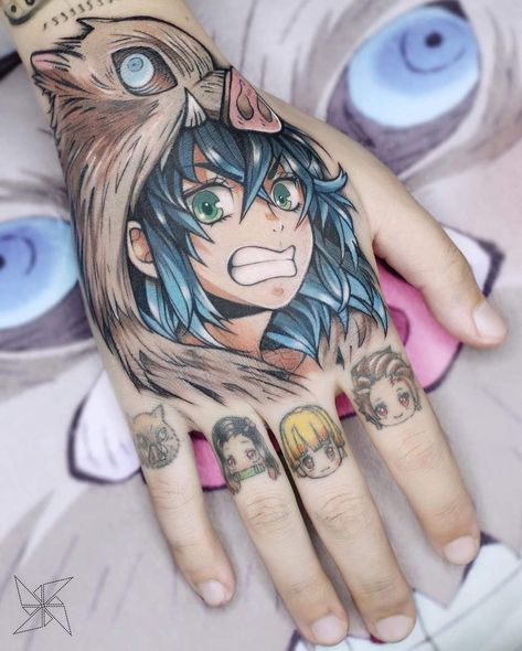 Slayer Tattoo, Gamer Tattoos, Manga Tattoo, Bat Tattoo, One Piece Tattoos, Cool Arm Tattoos, Cartoon Character Tattoos, Naruto Tattoo, Kawaii Tattoo