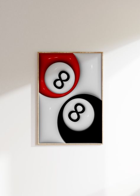 8 Ball Print Couple Print Red Trendy Retro Poster Wall Art Black Print Y2K Room Decor College Dorm Aesthetic Psychedelic Art Trippy Gift - Etsy Türkiye Graphic Room Decor, Red And Black Wall Art, Apartment Decor Trendy, Red White Pink Room Aesthetic, Red Decor Aesthetic, Room Ideas Red And Black, Red Black And White Room, Red Room Inspo Aesthetic, Aesthetic Room Painting