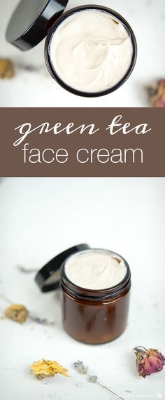 Green Tea Face Cream Recipe Shea Butter Lotion Recipe, Homemade Face Lotion, Face Cream Recipe, Homemade Face Moisturizer, Diy Face Cream, Face Cream For Wrinkles, Natural Face Cream, Homemade Face Cream, Green Tea Face