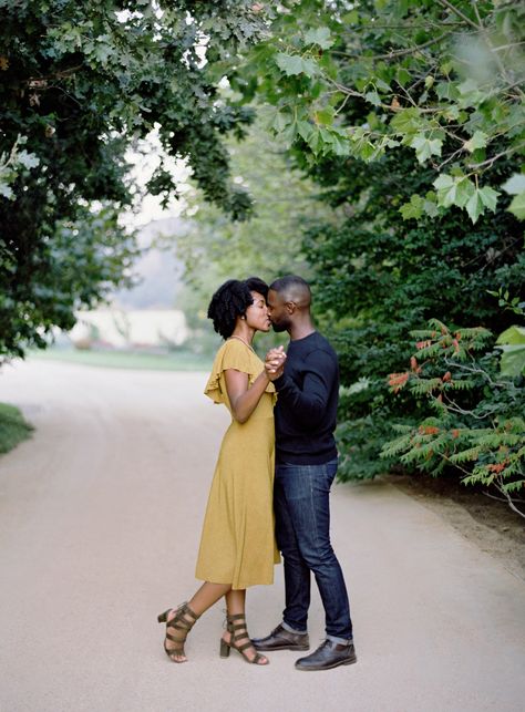 Yellow Engagement Photo Outfit, Engagement Photo Outfits Summer, Creative Engagement Photo, Jose Villa, Outfits Jeans, Engagement Pictures Poses, Couples Outfit, Yellow Denim, Black Couple