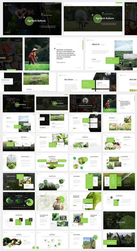 Agriculture Powerpoint Presentation Template - 30+ Unique Creative Slides Agriculture Presentation, Grpahic Design, Powerpoint Examples, Graphic Design Cv, Creative Powerpoint Presentations, Ppt Template Design, Presentation Design Layout, Agriculture Industry, Powerpoint Presentation Design