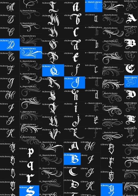 11 Alphabets & Volutes Brushes, Chicano Brush Pack Vol.3 for Procreate, iPad Pro, Tattoo Stamps, Stencil, Font, Calligraphy, Graffiti - Etsy Font #font fonts #fonts blackletter fonts #blackletterfonts blackletter font #blackletterfont 2.175 Procreate Tattoo Brushes Free, Metal Fonts Alphabet, Bickham Script, Adv 160, Chicano Tattoos Lettering, Tattoo Font Styles, Calligraphy Tattoo Fonts, Tattoo Stamps, Calligraphy Borders