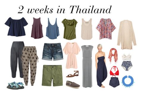 Minimal Packing List for Thailand. Versatile. Dress up or down. Bangkok. Koh Phangan. Phuket. Chiang Mai. Bangkok. Travel Capsule Wardrobe Thailand, Thailand Capsule Wardrobe, Chiang Mai Outfit, Thailand Packing List For Women, Thailand Outfits For Women, Bangkok Outfit Ideas, Packing For Thailand, Phuket Thailand Outfit Ideas, Minimal Packing List