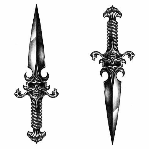 Goth Knife Tattoo, Nifes Tatoos, Celtic Dagger Tattoo, Matching Knife Tattoos, Dagger Tattoo For Men, Gothic Dagger Tattoo, Dagger Tattoo Stencil, Dagger Chest Tattoo, Dagger Sketch