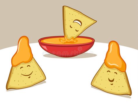 Nachos Cartoon. Illustration of smiling tortilla chips and dip , #Aff, #Illustration, #Cartoon, #Nachos, #smiling, #dip #ad Nachos Cartoon, Cheese Drawing, Fish Background, Nacho Chips, Kawaii Doodles, Icon Set Vector, Cartoon Clip Art, Tortilla Chips, 로고 디자인