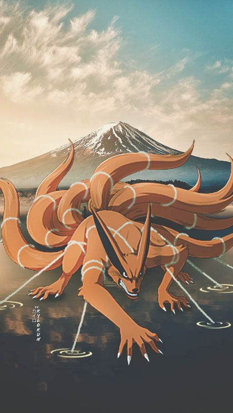 Naruto Nine Tails Wallpaper, Nine Tailed Fox Naruto Wallpapers, 9 Tailed Fox Naruto, Nine Tailed Fox Naruto, Tailed Beasts, Sasuke Wallpaper, Dragon Wallpaper Iphone, Photo Naruto, Naruto Kurama