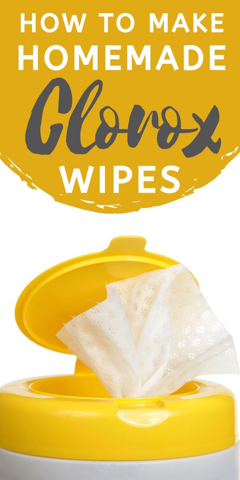 How to Make Your Own Clorox Disinfectant Wipes | Kids Activities Blog Diy Clorox Wipes With Bleach, Homemade Sanitizer, Homemade Clorox Wipes, Diy Disinfectant, Homemade Wipes, Diy Cleaning Wipes, Cleaning Floors, Diy Household Cleaners, Disinfectant Wipes