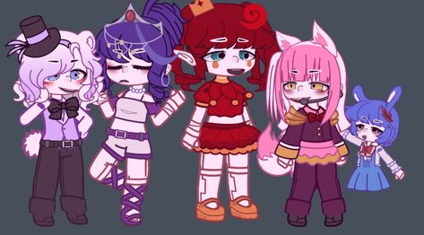 foxy and bonbon are gender yes Funtime Freddy, Fnaf Gacha, Wonder Land, Funtime Foxy, Fnaf Art, Gacha Club, Five Night, Gacha Life, Wonder