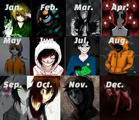 Which creepypasta are you according to your birth month? I got liu, who happens to be one of my favourites Which Creepypasta Are You, According To Your Birth Month, Creepypasta Quotes, Creepypastas Ticci Toby, Creepypasta Slenderman, Scary Creepypasta, Creepypasta Proxy, Creepy Pasta Family, Creepypasta Funny