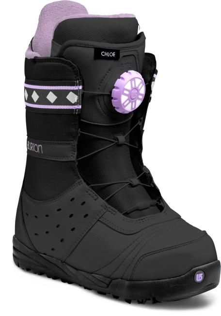 BLACK/PURPLE Snowboard Boots Womens, Snow Clothes, Snowboard Jacket Women's, Burton Women, Womens Snowboard, Snowboarding Women, Ski Socks, Snowboarding Gear, Burton Snowboards