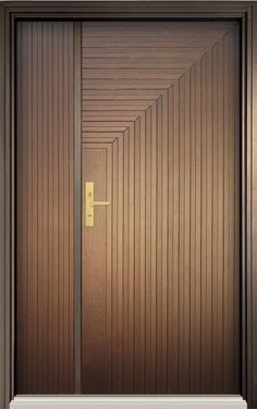 Top 35 Modern And Beautiful Wooden Main Door Design Ideas - Engineering Discoveries Exterior Door Modern, Modern Front Door Design, House Door Design, Wood Exterior Doors, Craftsman Style Exterior, 6 Panel Doors, Wooden Double Doors, Indoor Barn Doors, House Main Door