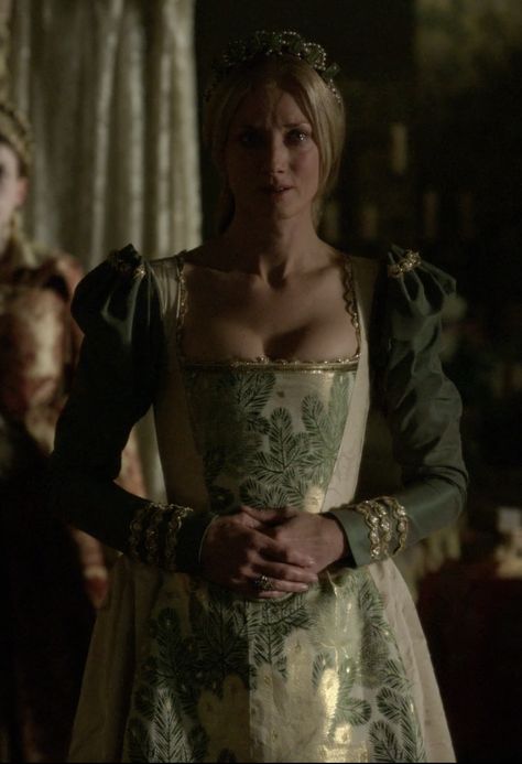 Catherine Parr The Tudors, Joanna Lannister, Katherine Parr, Tudor Gown, Joely Richardson, Mary Tudor, Catherine Parr, Green Cape, Tudor Fashion