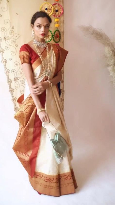 Bengali Saree Drape in 2022 | Draping fashion, Saree wearing, Saree look Monali Thakur, Saree Drape, Bengali Saree, Saree Wearing, Saree Wearing Styles, Simple Saree Designs, Saree Draping Styles, New Saree, New Saree Blouse Designs