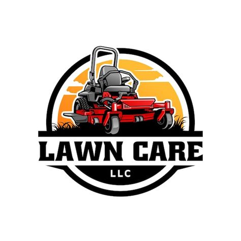 Lawn mower and services illustration log... | Premium Vector #Freepik #vector #lawn-mower #lawn-mowing #lawn-care #mowing Landscape Company Logos, Services Illustration, Lawn Care Logo, Cleaning Service Logo, Lawn Care Business, Adventure Logo, Lawn Service, Live Screen Wallpaper, Flyer And Poster Design