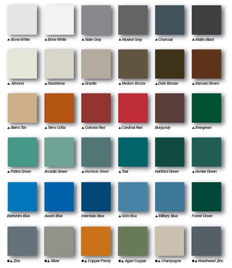 Metal Siding And Roof Colors, Navy Metal Roof, Dark Green Metal Roof, Metal Roof Colors Ideas, Mobile Home Metal Roof Colors, Bronze Metal Roof Houses, Green House With Metal Roof, Tin Roof Colors Metals, Metal Roofing Colors