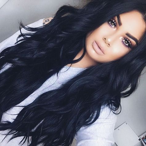 See this Instagram photo by @officialprettylilmzgrace • 1,749 likes Full Head Extensions Long Hair, Professional Hair Tools, Jet Black Hair, Black Hair Color, Long Black Hair, Hair Black, Hair Envy, Clip In Hair Extensions, Professional Hairstyles